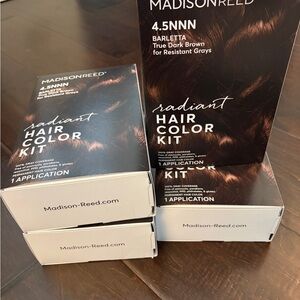 Madison Radiant Hair Color Kit - True Dark Brown (4.5NN)-4 boxes